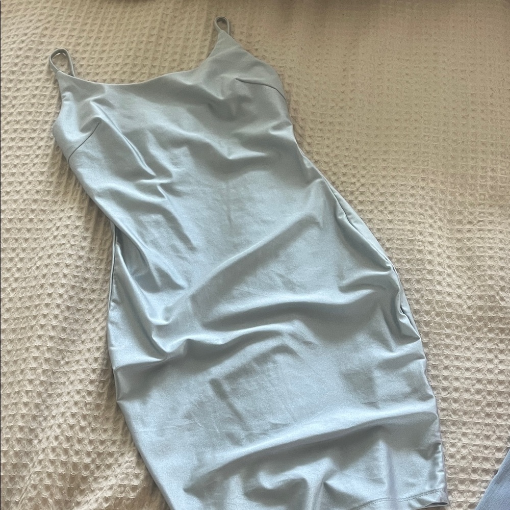Iris Light Blue Slip Dress